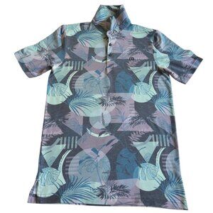 Travis Mathew Men's Featherweight Summer Polo S Total Eclipse Performance Golf